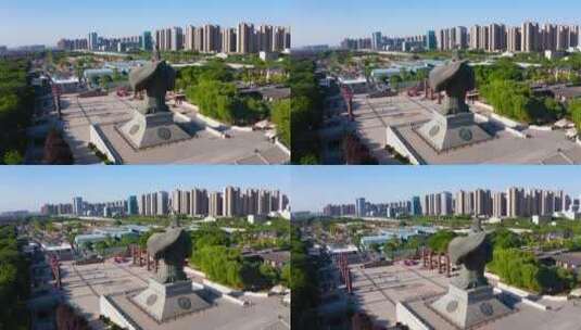 西安汉城湖景区高清在线视频素材下载
