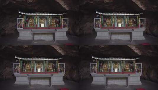 杭州宝石山景区金鼓洞景点高清在线视频素材下载