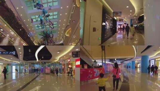 上海世博源商场实拍高清在线视频素材下载
