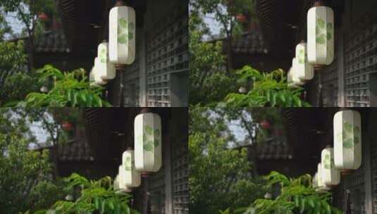 南京古建筑灯笼高清在线视频素材下载
