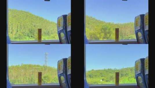 高铁上风景高清在线视频素材下载