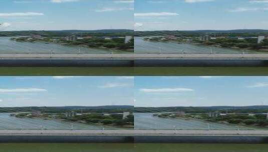 湖北随州跨河桥梁交通航拍 (1)高清在线视频素材下载