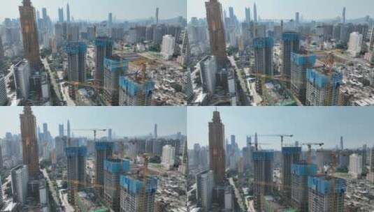 深圳建设 建设 工地 施工 施工现场高清在线视频素材下载