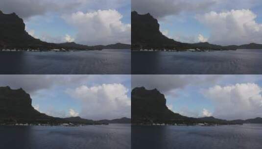 海边岩石山脉景观高清在线视频素材下载