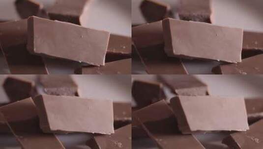 巧克力块旋转高清在线视频素材下载