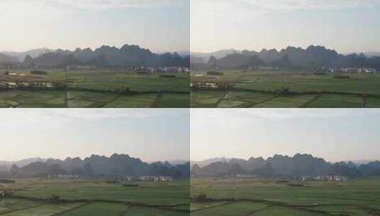 湖南永州宁远十里画廊航拍高清在线视频素材下载