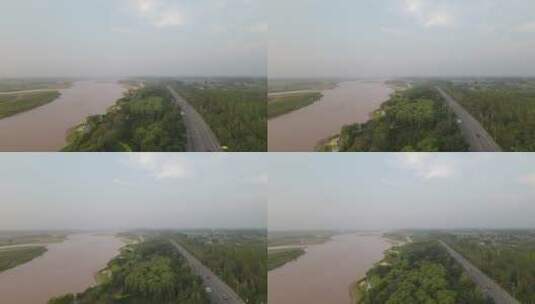 黄河沿岸 (2)高清在线视频素材下载