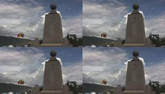 厄瓜多尔的纪念碑景观高清在线视频素材下载