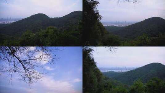 杭州凤凰山景区4K实拍视频高清在线视频素材下载