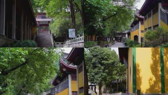 杭州西湖飞来峰灵隐寺千年古刹古建筑视频高清在线视频素材下载