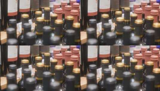 瓶子 玻璃 酒精 饮料高清在线视频素材下载