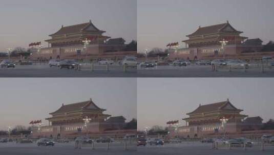 北京天安门车流高清在线视频素材下载