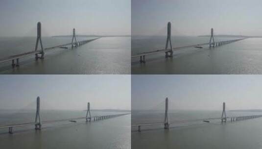 鄱阳湖 大桥高清在线视频素材下载