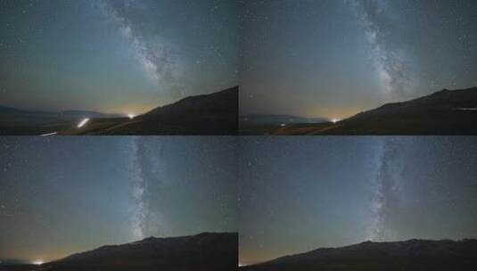 美丽的夜空时光流逝高清在线视频素材下载