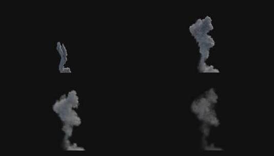 4k高耸入云的粉尘爆炸烟尘光效-alpha高清在线视频素材下载