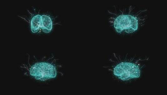 人脑科技数据线条高清在线视频素材下载