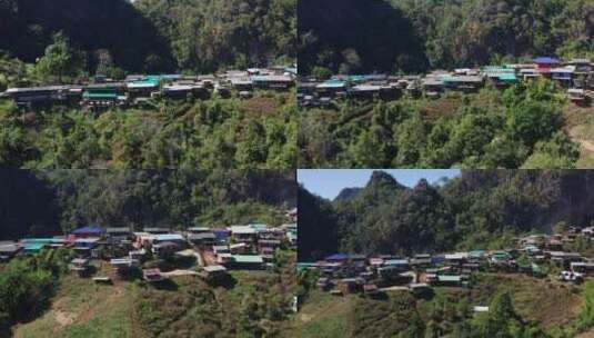 泰国梅洪山的Phu Pha Mok ban Jabo村高清在线视频素材下载