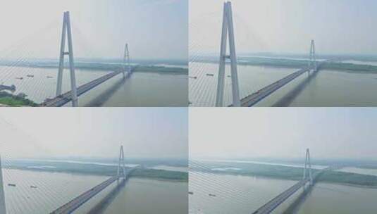 武汉青山大桥近景直推镜头高清在线视频素材下载