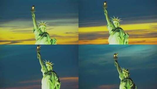 美国自由女神像高清在线视频素材下载