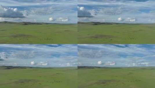 航拍草原牧场风光高清在线视频素材下载
