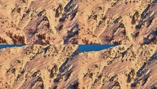4K航拍禾木村雪景高清在线视频素材下载