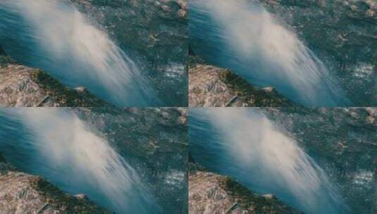 山间瀑布水流高清在线视频素材下载
