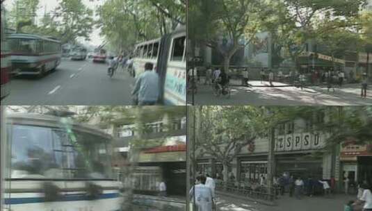 70年代 80年代杭州街头高清在线视频素材下载