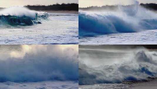 海浪滔天巨浪高清在线视频素材下载