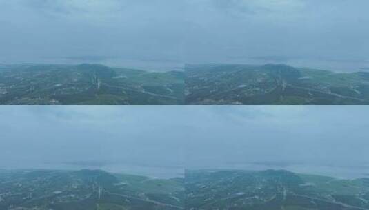 庐山市山峰村庄风景高空航拍高清在线视频素材下载