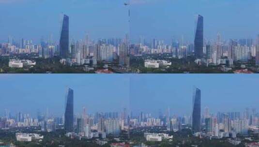 深圳地标建筑航拍高清在线视频素材下载