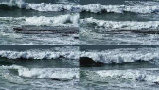 汹涌的海浪高清在线视频素材下载