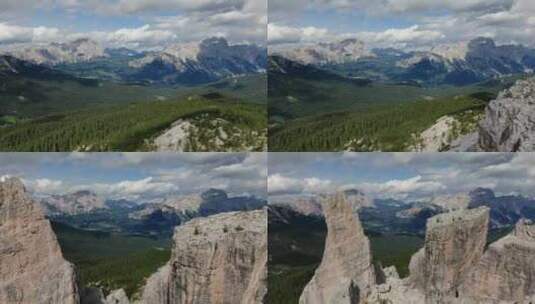 山，风景，白云石，山脊高清在线视频素材下载