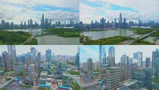 深圳南山城市风光合集高清在线视频素材下载