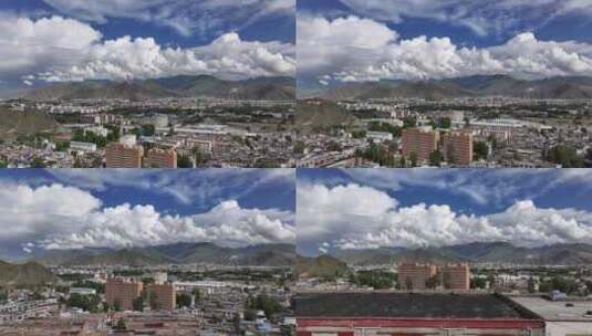 拉萨航拍空镜高清在线视频素材下载