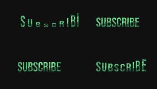 订阅文字动画高清在线视频素材下载
