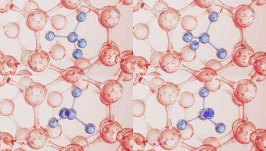 球形分子结构高清在线视频素材下载