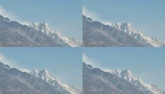 玉龙雪山 雪山 自然风光 近景 长焦特写 4k高清在线视频素材下载