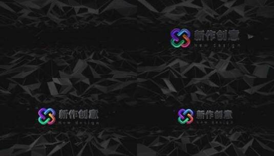 暗黑 简洁 logo 演绎 标志高清AE视频素材下载