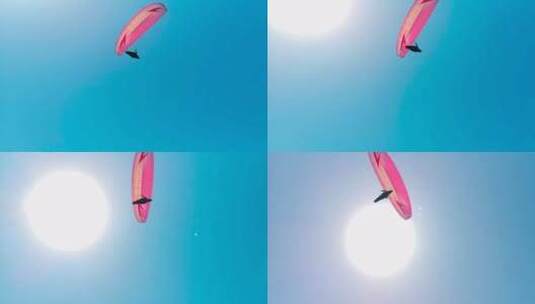 高空跳伞运动高清在线视频素材下载