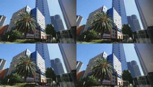 城市摩天大楼仰拍高清在线视频素材下载