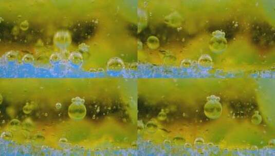 油水中气泡上升高清在线视频素材下载
