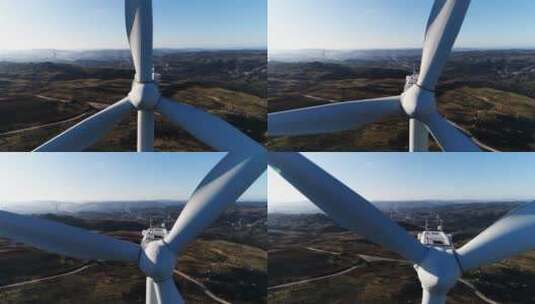 电力生产风车高清在线视频素材下载