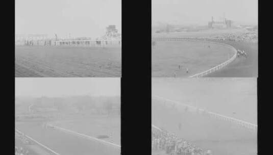1938年的赛马比赛高清在线视频素材下载