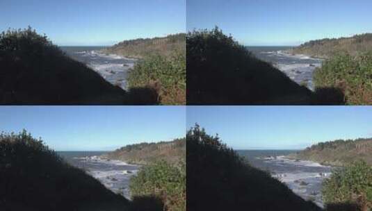 海边礁石的景观延时高清在线视频素材下载