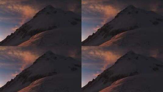 珠穆朗玛峰的日出山脉高清在线视频素材下载