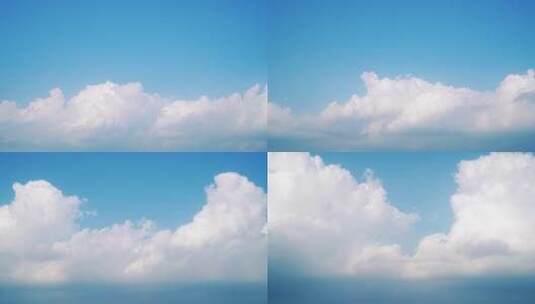 小清新云朵天空飘动的白云延时高清在线视频素材下载