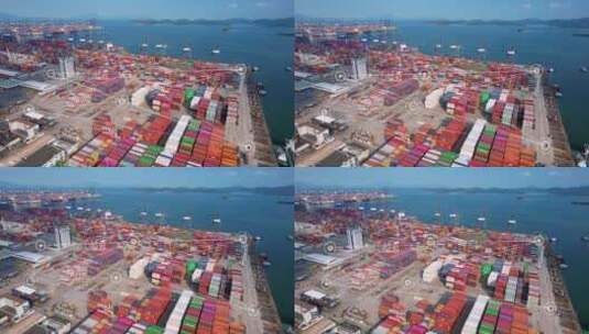智慧物流港口码头高清在线视频素材下载