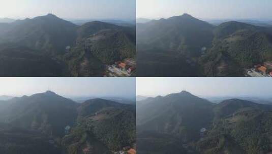 航拍湖南怀化中坡山森林公园高清在线视频素材下载