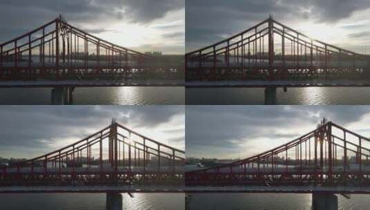 黄昏时段的东莞东江大桥高清在线视频素材下载