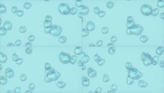 水中溶解的气泡 3D渲染高清在线视频素材下载